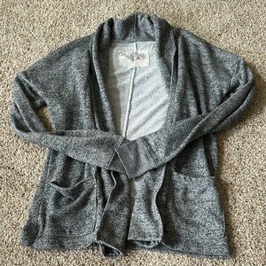 Kimchi Gray Shawl Collar Cardigan